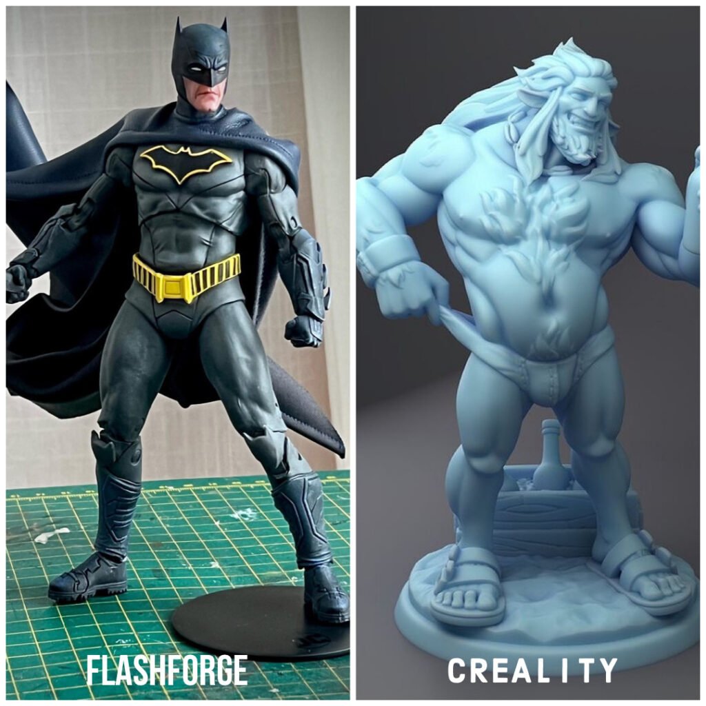 Creality Vs Flashforge 3D print comparison 
