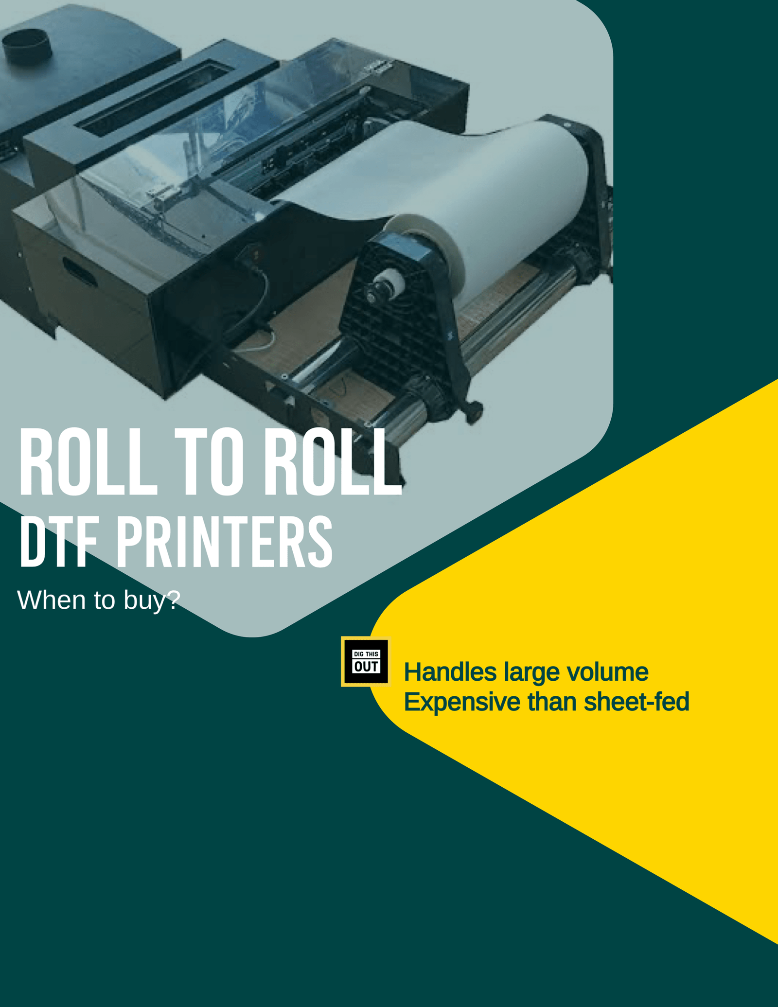 Roll to roll dtf printer